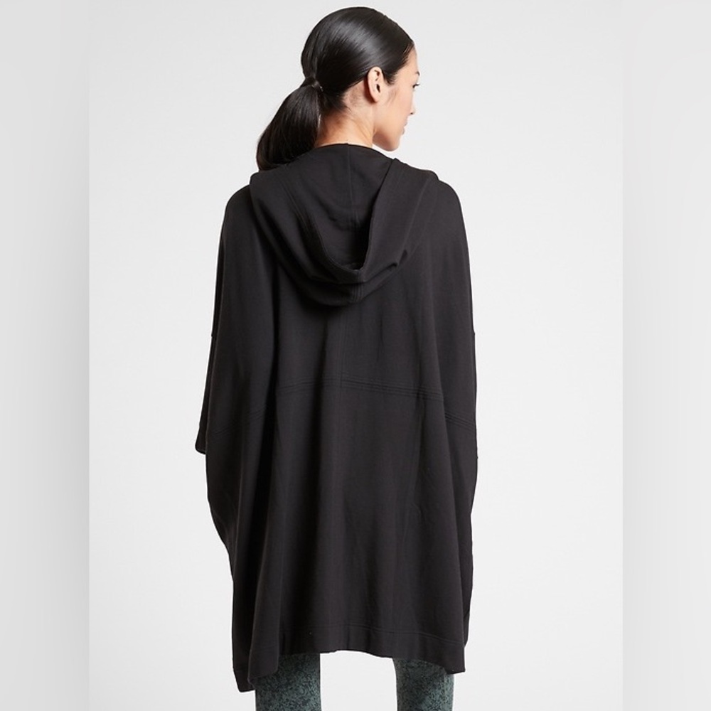 🤑LOWEST PRICE - ATHLETA Mantra Wrap Black Women's cardigan sweatshirt Jacket - Picture 4 of 16